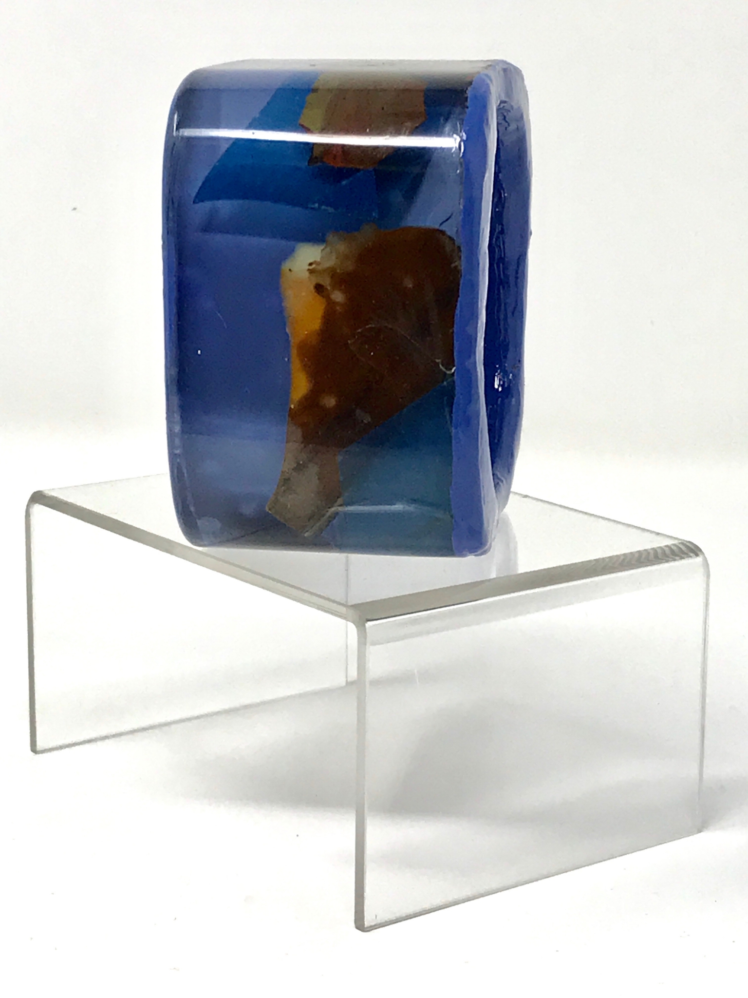 Click here to view JB1211 Large Blue Square Bracelet by Silvana LaCreta Ravena