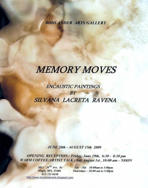 Click here to view solo show at Bohlander Gallery, Minneapolis, MN, USA by Silvana LaCreta Ravena