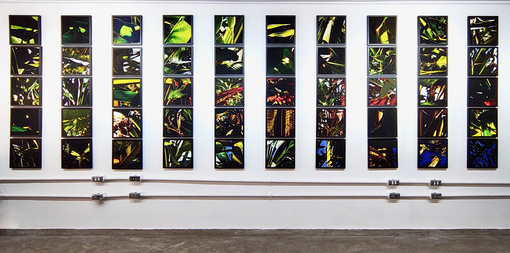 Click here to view    Noites da Floresta - Painel Vitral Wall Installation by Silvana LaCreta Ravena